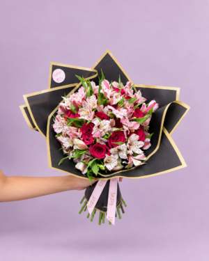 Ramo de Rosas con Astromelias